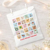 Sachets En Papier Pastel Noël Compte à rebours Calendrier des Avent (Coupé)