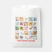 Sachets En Papier Pastel Noël Compte à rebours Calendrier des Avent (Devant)