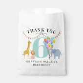 Sachets En Papier Pastel Party Animaux Anniversaire (Devant)