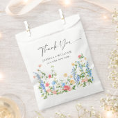 Sachets En Papier Pastel Pink Bohemian Fleurs sauvages Mimosa Bar (Coupé)