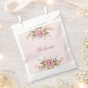 Sachets En Papier Pastel Pink Double Jumeau Jumeau Anniversaire Merc