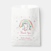Sachets En Papier Pastel Rainbow Unicorn Baby shower (Devant)