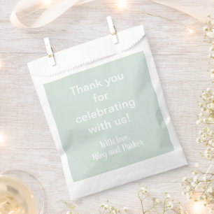 Sachets En Papier Pastel Sage Green