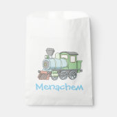 Sachets En Papier Pastel Train upsherin pour sac (Devant)