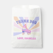 Sachets En Papier Patinage à roulettes rose (Devant)