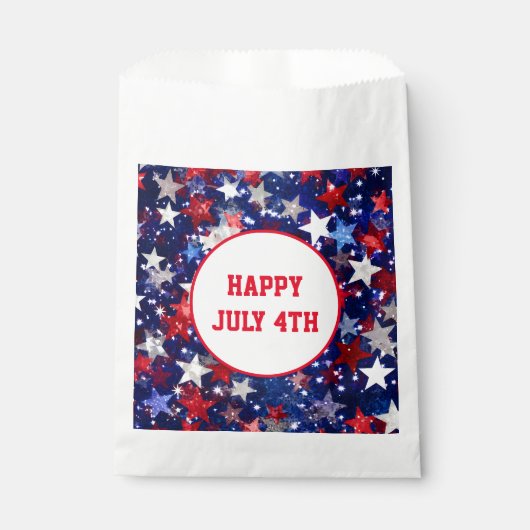 Sachets En Papier Patriotic Treat Favoriser Sac (Devant)