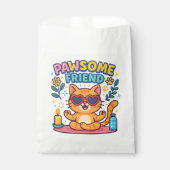Sachets En Papier Pawsitive Vibes with Pawsome friend Cute Cat Lover (Devant)