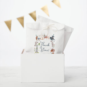 Sachets En Papier Pawty Blue Chien Chien Chien Chien Chien Chiot fêt