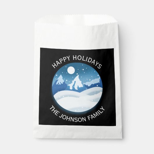 Sachets En Papier Peaceful Frosted Landscape Custom (Devant)