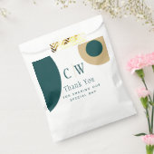 Sachets En Papier Peacock Green Mariage or Merci cadeau Goody (Scellé)