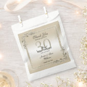 Sachets En Papier Pearl Gem & Parties scintillant 30e anniversaire d (Coupé)