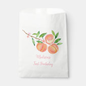 Sachets En Papier Pêche Fleur Un Doux Pêche Anniversaire (Devant)