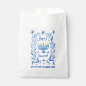Sachets En Papier Peinture de vacances en gros Hanoukka Menorah pers (Devant)