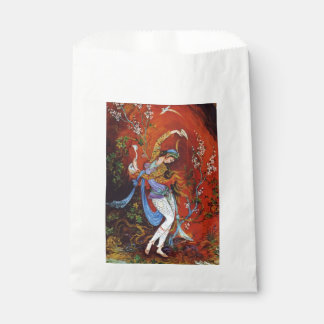 Sachets En Papier Peinture miniature d'une nymphe persane