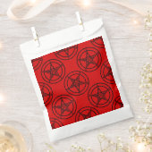 Sachets En Papier pentagramme baphomet rouge halloween (Coupé)