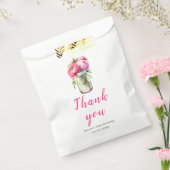Sachets En Papier Peonies roses Mason Jar Anniversaire (Scellé)