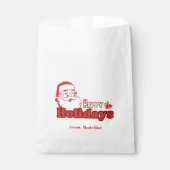 Sachets En Papier Père Noël coquin rétro (Devant)