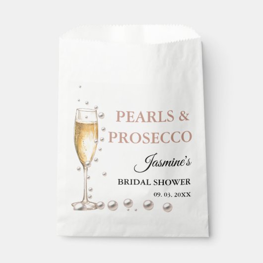 Sachets En Papier Perles Et Parquet La Douche Mariale (Devant)