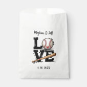 Sachets En Papier Personalized Baseball Themed Wedding Favor (Devant)