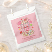 Sachets En Papier Personalized Cute Milkshake Classroom Valentine (Coupé)
