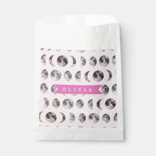 Sachets En Papier Personalized Cute Pink Cat Pattern Gift Cat Lover (Devant)