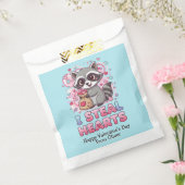 Sachets En Papier Personalized Cute Raccoon Classroom Valentine (Scellé)