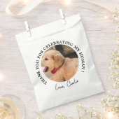 Sachets En Papier Personnalisé Chien Mariage Favoriser Chien d'honne (Coupé)