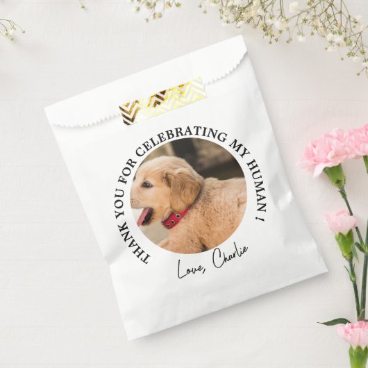 Sachets En Papier Personnalisé Chien Mariage Favoriser Chien d'honne (Scellé)