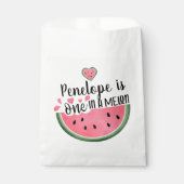 Sachets En Papier Personnalisé Dans Un Melon Anniversaire (Devant)