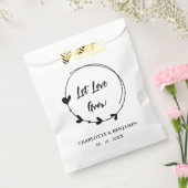 Sachets En Papier Personnalisé Laissez l'amour grandir Mariage (Scellé)