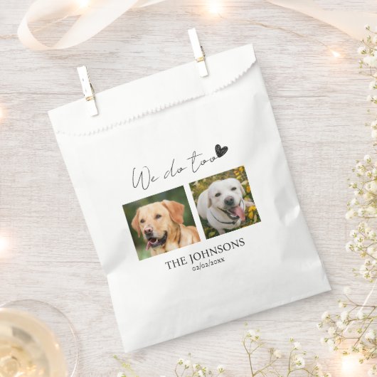 Sachets En Papier Personnalisé nous sommes trop familier mariage (Coupé)