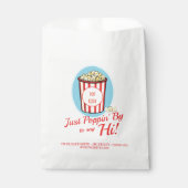 Sachets En Papier Personnalisé Poppin' By to Say Hi Pop By (Devant)