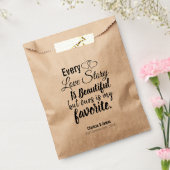Sachets En Papier Personnalisée Belle histoire d'amour Mariage Trait (Scellé)
