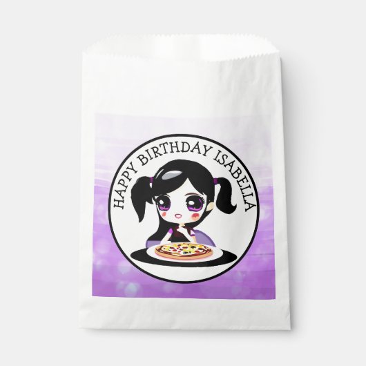 Sachets En Papier Personnalisée Joyeuse fête d'anniversaire Anime Gi (Devant)