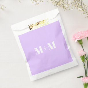 Sachets En Papier Personnaliser avec la lettre blanche initiale Numé