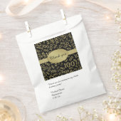 Sachets En Papier Personnaliser : Merci 100e anniversaire thème de f (Coupé)