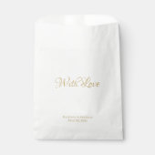 Sachets En Papier Personnaliser, personnalisation, nom Mariage de te (Devant)