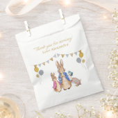 Sachets En Papier Personnaliser Peter lapin Merci blanc (Coupé)