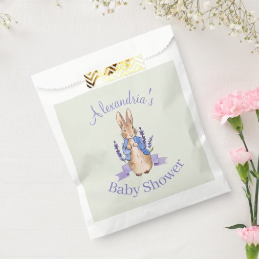 Sachets En Papier Personnaliser Pierre le lapin Douche bébé (Scellé)