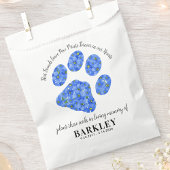 Sachets En Papier Pet Memorial Seed Packet Empreinte de patte Oublie