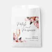 Sachets En Papier Pétales et Prosecco Fête de Fiançailles Florale (Devant)