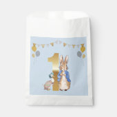 Sachets En Papier Peter le lapin avec Jemima Premier anniversaire (Devant)