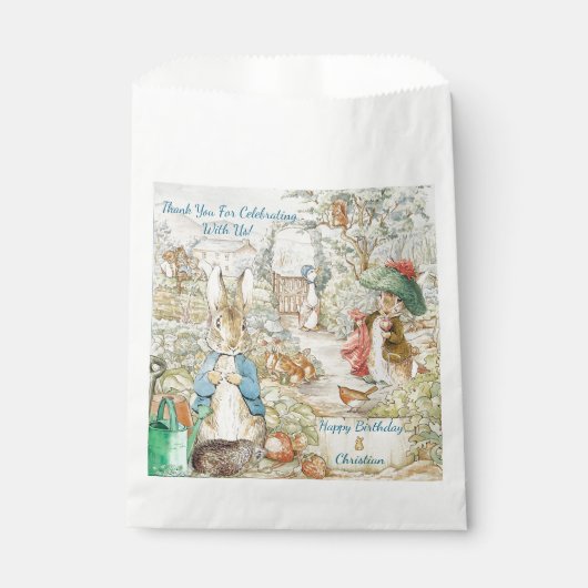 Sachets En Papier Peter the Rabbit Garden Histoire Anniversaire (Devant)