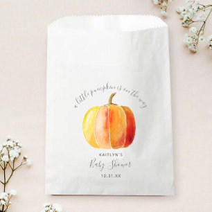 Sachets En Papier Petit Baby shower Citrouille