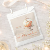Sachets En Papier Petit Baby shower Citrouille - Automne Chic (Coupé)