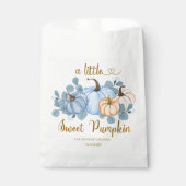 Sachets En Papier Petit baby shower citrouille doux (Devant)