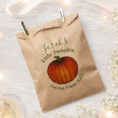 Sachets En Papier Petit Baby shower Citrouille Nouveau Arrivée Autom (Coupé)