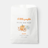 Sachets En Papier Petit Baby shower Citrouille simple (Devant)