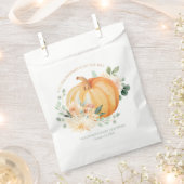 Sachets En Papier Petit Baby shower Citrouille Traiter Sac Faveur (Coupé)