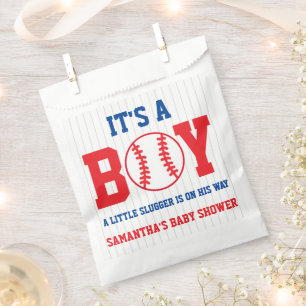 Sachets En Papier Petit Baby shower De Baseball Slugger